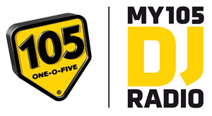 my105 dj radio logo